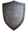 Medieval coat of arms shield 3d illustration isolated Royalty Free Stock Photo