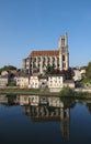 The medieval Collegiate Church of Our Lady of Mantes in the small town of Mantes-la-Jolie, about 50 km west of Paris