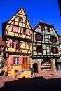Medieval colorful town of Riquewihr, Alsace