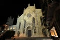 Medieval Como cathedral in night