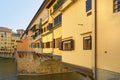 Florence, Italy. ponte vecchio. medieval bridge and river Royalty Free Stock Photo