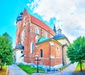 The medieval Basilica in historical part of Krakow, Poland Royalty Free Stock Photo