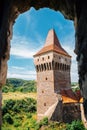 Medieval Corvin Castle Hunyad Castle in Hunedoara, Romania Royalty Free Stock Photo