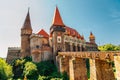 Medieval Corvin Castle Hunyad Castle in Hunedoara, Romania Royalty Free Stock Photo