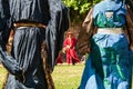 Medieval costumes during a festival in Brittany