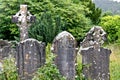 Medieval County Graveyard, Glendalough, county Wicklow, Ireland