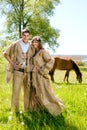 Medieval couple Royalty Free Stock Photo