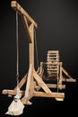 Medieval crane for lifting loads