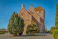 Medieval danish brick church Royalty Free Stock Photo