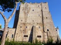 Medieval  dei Conti tower  to Rome in Italy. Royalty Free Stock Photo