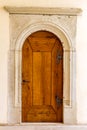Medieval door and architecture