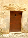 Medieval Door with Carved Stone Lintel