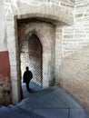 Medieval door in downtown tallinn Estonia