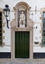 Medieval door Holy Virgin beguinage Bruges / Brugge, Belgium Royalty Free Stock Photo