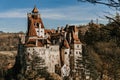 Medieval Dracula Bran Castle in Brasov Royalty Free Stock Photo