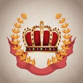 Medieval emblem insignia Royalty Free Stock Photo