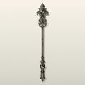 Medieval Era Mace With Baroque Ornaments - Detailed And Realistic Metal Stick