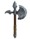 Medieval fantasy battle axe - digital illustration