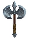 Medieval fantasy battle axe - digital illustration