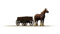 Medieval - farm horse with wagon