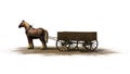 Medieval - farm horse with wagon