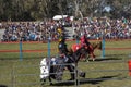 Medieval festival jousting tournament participants