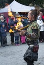 Medieval festival with show in Spandau, Berlin, Germany , october 2019