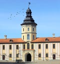 Tower of Nesvizh Castle in Belarus, Europe Royalty Free Stock Photo