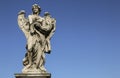 Medieval figure of an angel on the famous bridge Saint Angelo br