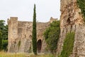 Medieval fortifications of Borghetto town Royalty Free Stock Photo