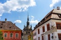 Medieval fortified citadel of Sighisoara city and the famous Clock Tower