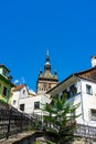 Medieval fortified citadel of Sighisoara city and the famous Clock Tower