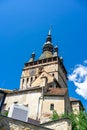 Medieval fortified citadel of Sighisoara city and the famous Clock Tower