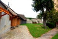 Medieval fortified saxon church in the village Cristian, Sibiu county, Transylvania, Romania Royalty Free Stock Photo