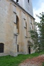 Medieval fortified saxon church in the village Cristian, Sibiu county, Transylvania, Romania Royalty Free Stock Photo