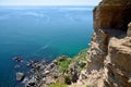 Medieval fortress on Cape Kaliakra Royalty Free Stock Photo