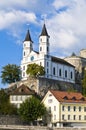 Medieval Fortress and Church Royalty Free Stock Photo