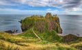 Medieval fortress Dunnottar Castle (Aberdeenshire, Scotland) Royalty Free Stock Photo