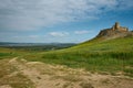 The medieval fortress of Enisala in spring Royalty Free Stock Photo