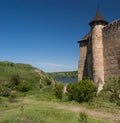 The medieval fortress in the Hawtin in Ukraine