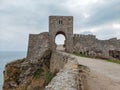 The medieval fortress of Kaliakra on the coast of Black Sea in Bulgaria Royalty Free Stock Photo