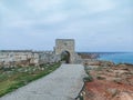 The medieval fortress of Kaliakra on the coast of Black Sea in Bulgaria Royalty Free Stock Photo