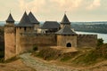 Medieval fortress in the Khotyn town Ukraine Royalty Free Stock Photo