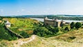 Medieval fortress in the Khotyn town West Ukraine Royalty Free Stock Photo