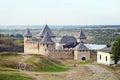 Medieval fortress in the Khotyn town West Ukraine. One of the Seven Wonders Royalty Free Stock Photo