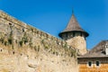 Medieval fortress in the Khotyn town West Ukraine. Part of the w Royalty Free Stock Photo