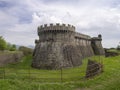 Medieval fortress known as Fortezza di Sarzanello, Sarzana, Italy. Royalty Free Stock Photo