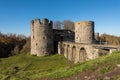 Medieval fortress in Koporye in the autumn main entrance