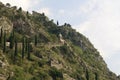 Medieval fortress of San Giovanni on the mountain Montenegro Royalty Free Stock Photo