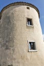 Medieval fortress tower in Smartno village, Slovenia.